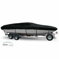 Eevelle Boat Cover DAY CRUISER, Outboard Fits 26ft 6in L up to 96in W Black SCDAYC2696B-BLK